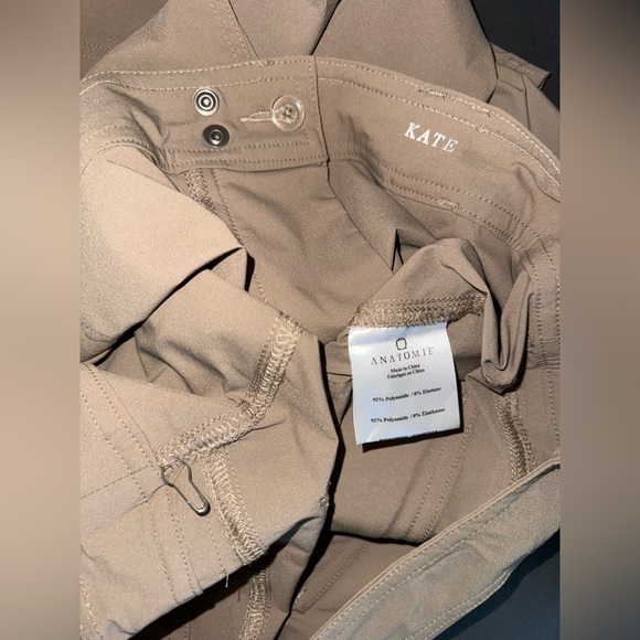 Anatomie The Kate Khaki Skinny Cargo Travel Slimming Stretch Chic Slim Pant XL - Picture 12 of 12